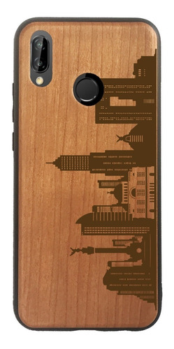 Funda Huawei Case Madera Grabada Protector Personalizable