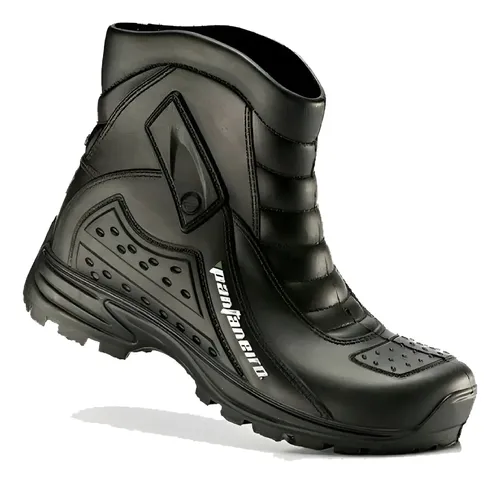 Bota De Chuva Impermeável Motoqueiro Pvc Refletivo Moto
