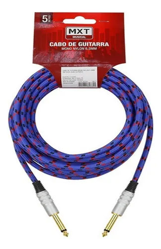 comprar Cabo Mxt P10xp10 5m Lilás Pu002F Guitarra Violão Baixo Teclado