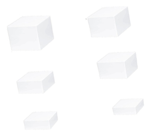 Conjunto De 6 Suportes De Exposição De Cubo De Acrílico