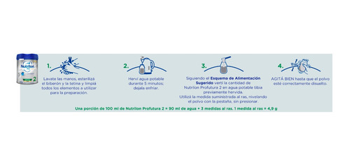 Imagen 4 de 7 de Nutrilon Profutura 2 Lata 800 Gr