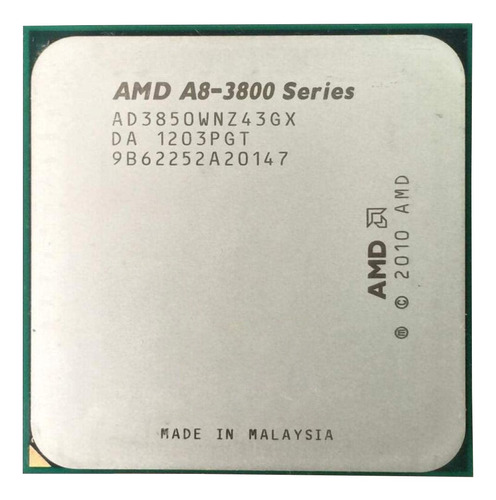 Procesador gamer AMD A8-3850 AD3850WNZ43GX de 4 núcleos y  2.9GHz de frecuencia con gráfica integrada