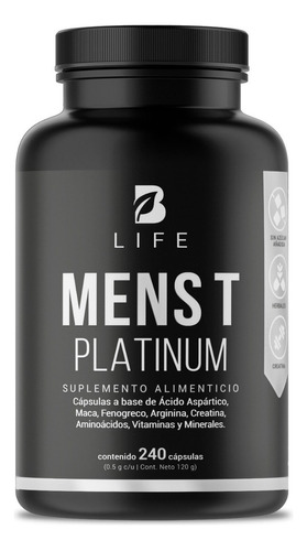 Precursor D Testosterona Mens Testo Platinum 240 Caps B Life