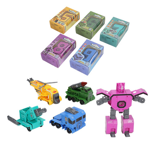 Number Bots Car Toys Math Transforming Learning Robots Para