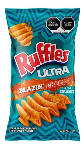 Papas Ruffles Ultra Blazin Cheese 130g