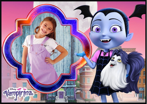 Banners Infantiles, Cumpleaños, Vampirina,1,20mtx0,85mt