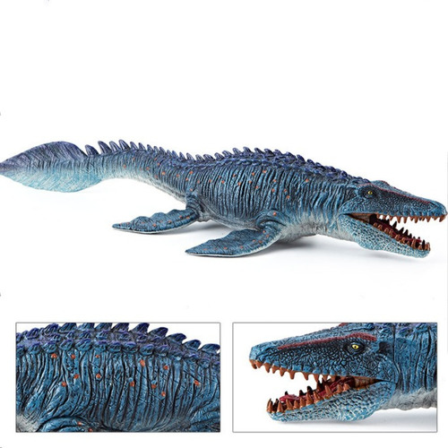Wan Modelo Realista De Dinossauro Mosassauro Com Boca Móvel