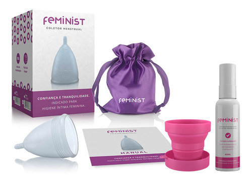 Kit Coletor Menstrual E Copo Esterilizador E Higienizador