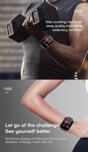 Cx 16pzs Smartwatches Y68 Bluetooth Inteligente Mayoreo