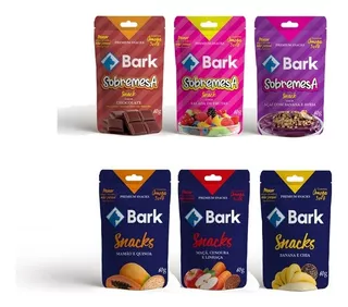 Pack 3 Bark Bifinho Fruta + 3 Bark Bifinho Sobremesa 60 Gr