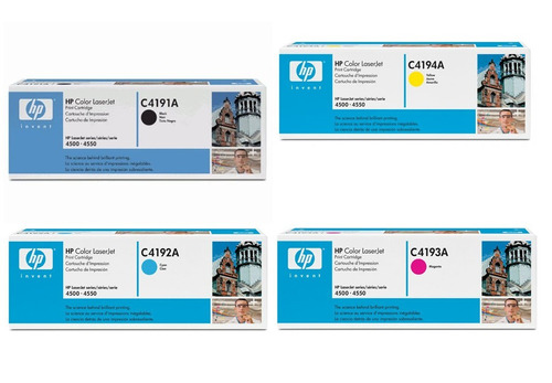 Pack X 4 Toners Originales Hp C4191a C4192a C4193a C4194a