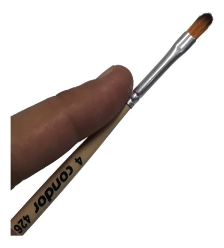 Pincel Formato Linguá De Gato 426 4 Konex Ocre Condor 88670