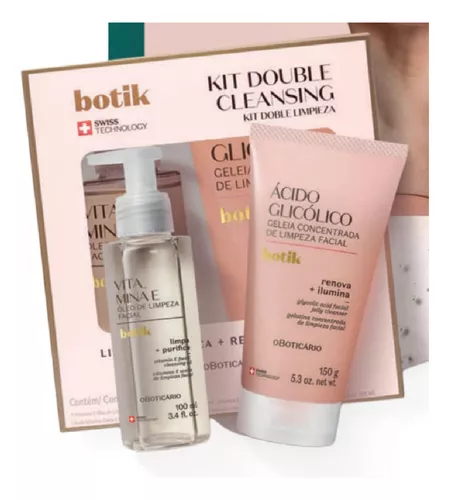 Botik Kit Doble Limpieza: Aceite Limpiador Facial, 100 ml + Gel Limpiador  Facial Concentrado, 150 g.