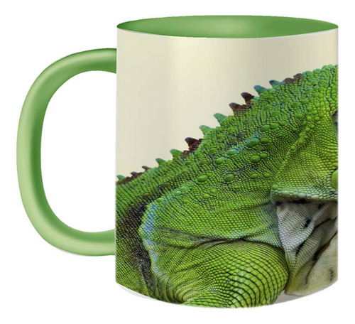 Caneca Verde Natureza Camaleão Réptil Biológos 325ml
