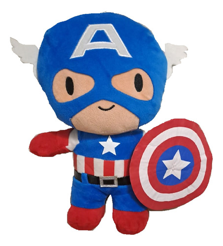 Peluche Capitán América Super Héroe Marvel 25cm   