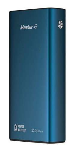 Imagen 4 de 6 de Cargador Portátil Master G Carga Rápida Pd 20.000 Mah Azul