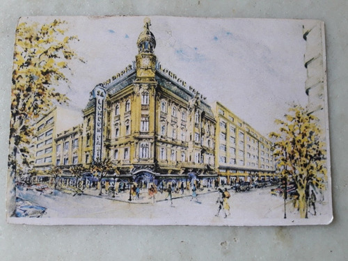 Postal  London Paris 1908-1958,cincuentenario Vida Comercial