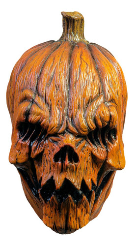 Máscara Calabaza Poseida Pumpkin Scary Disfraz Halloween Color Naranja Claro