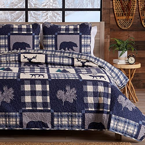 Colcha Infantil Great Bay Home Lodge, Tamaño Doble, Con 1