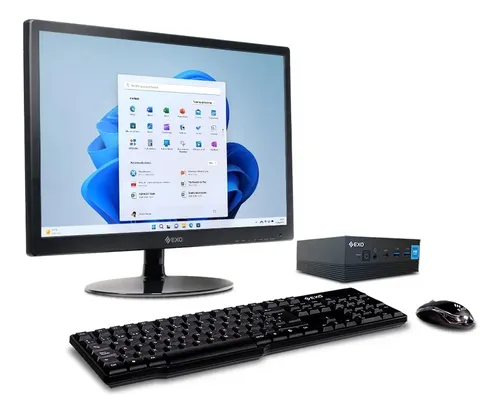 Pc Completa Mini I5 7g 16g M2 256 Led 19 Kit Wi Fi Bt W11