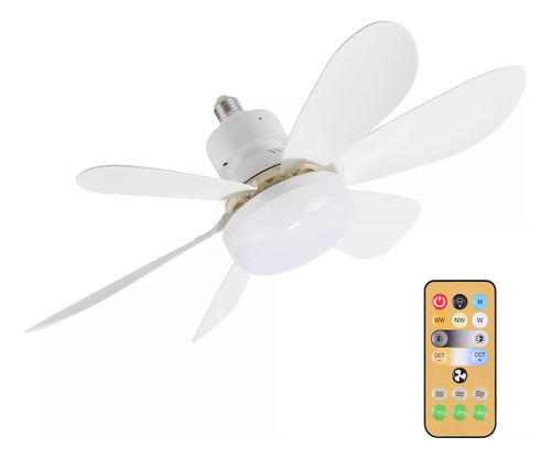 Lcvocs Scoket Ventilador 2 En1 De Techo Con Mando A Distanci