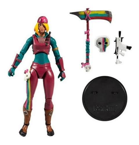 Muñeco Figura Fortnite Skully 22 Articulaciones 17 Cm Aprox