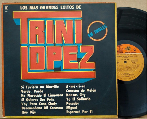 Trini Lopez - Los Mas Grandes Exitos - Lp Vinilo Año 1978