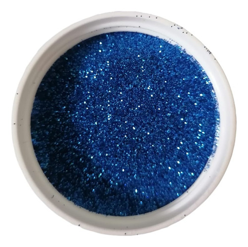 Metal Flake Fino En Color Azul Rey. 50 Gramos