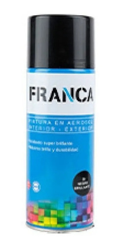 Esmalte En Aerosol Negro  400ml Franca -  Altas Temperaturas