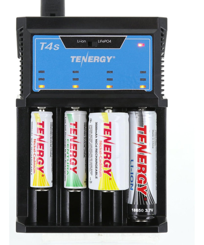 Tenergy T4s 4-bay Cargador Universal Inteligente Para Li-ion