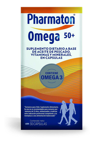Suplemento Dietario Pharmaton 50+ Omega X 30 Cápsulas