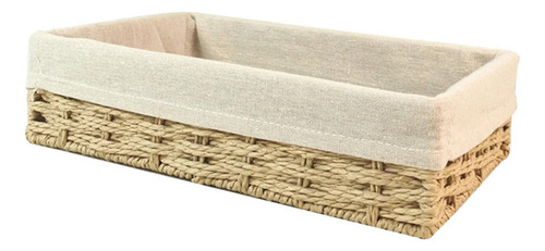 Cesta De Almacenamiento Tejida A Mano, Beige Amarillo S