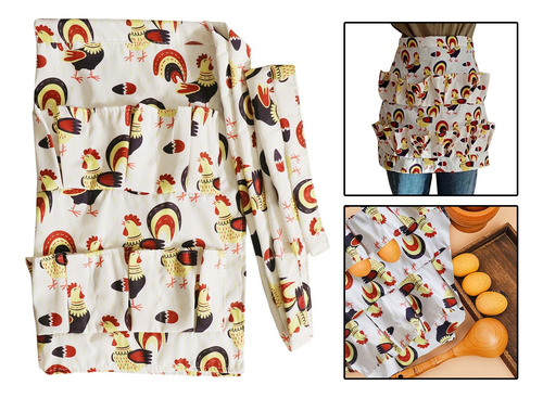 Delantal Recolector De Huevos Uniforme Para Ama De Casa Chef