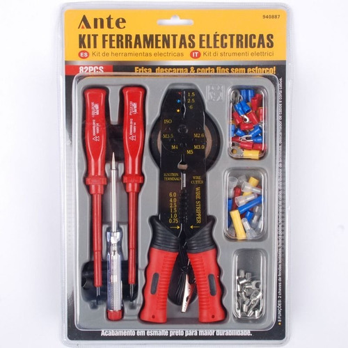 Pelacables Con Kit De Herramientas Eléctricas Marca Ante