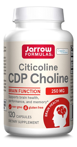 Jarrow Formulas Citicolina Cdp Choline 250 Mg X 120 Cáps