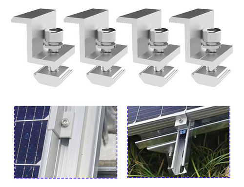 Soporte De Montaje En Panel Solar Panel Fotovoltaico Riel Pa