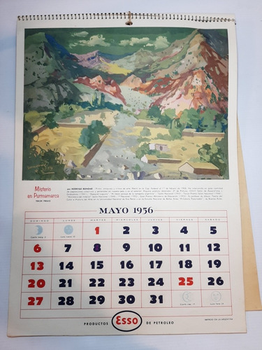 Imagen 5 de 10 de Antiguo Almanaque Esso 1956 El Paisaje Argentino Ro 1831