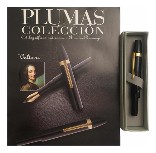 Plumas De Colección Voltaire Con Revista