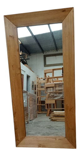 Espejo Madera Maciza Alamo Tono Petiribi 1.30 X 0.60 Miel Tono Paraíso