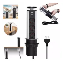 Comprar Torre Enchufe Chileno 3 Orificios(3 Enchufes + 2 Usb)