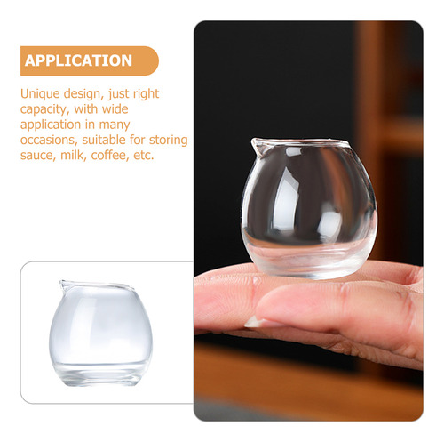 Pequeña Jarra Transparente Para Café, Azúcar, Salsa De Tomat
