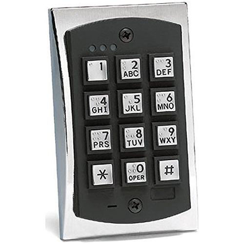 Teclado Metal Duradero Para Montaje Empotrado 2000em -
