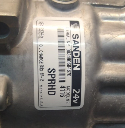 Compresor A/a 7h15 Para Camiones Volvo 175mm Original!