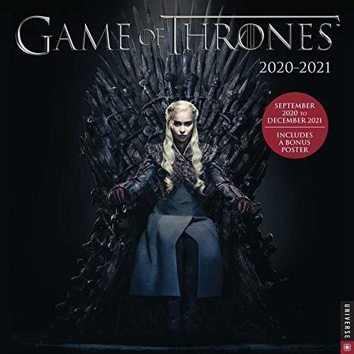 Book : Game Of Thrones 2020-2021 190 Days Wall Calendar -..