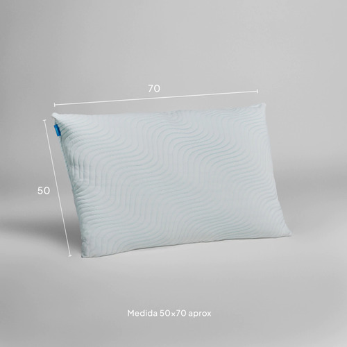 Kit X 2 Almohada Nube Sense Vellon Siliconado 70 X 50 Blanco