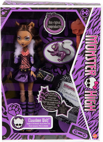 Mattel Monster High Clawdeen Wolf Muñeca Reproducción 2022