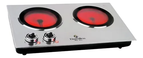 Fogão cooktop elétrica Electrobras Premium Cook Inox II EBVC-02 prata e preto 127V Menor preço em Fogão cooktop elétrica Electrobras Premium Cook Inox II EBVC-02 prata e preto 127V