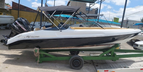 Lancha 18 Pés Rs 180 Com Motor Mercury 100 Hp 4 Tempos 0km