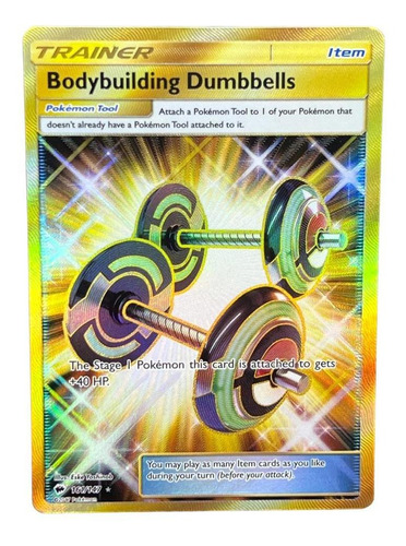 Bodybuilding Dumbbells Carta Pokemon Inglés 