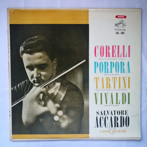 Corelli Porpora Tartini Vivaldi Accardo Lp Vinilo / Kktus